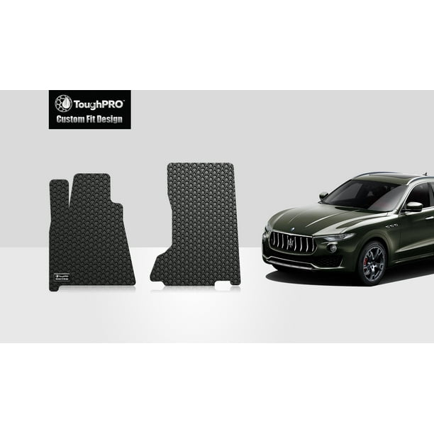 4PC All Weather Protection for Vehicle,Black PantsSaver Custom Fits Car Floor Mats for Maserati Levante 2020,Front & 2nd Seat Heavy Duty Floor Mats 